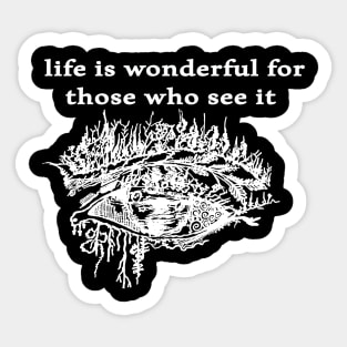 life is wonderful Sticker